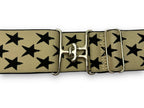 2” Tan Star Print