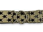 2” Tan Star Print
