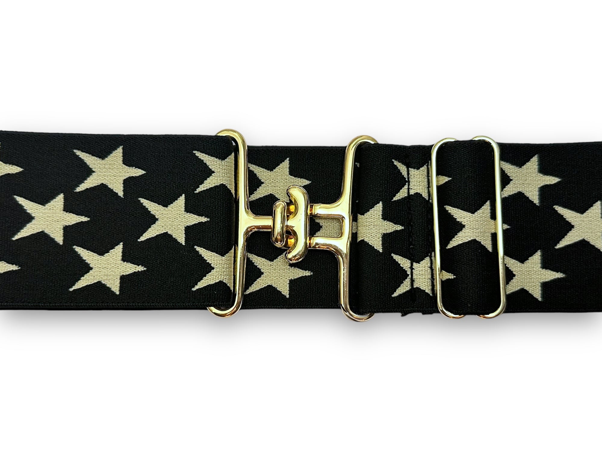 2” Black Star Print