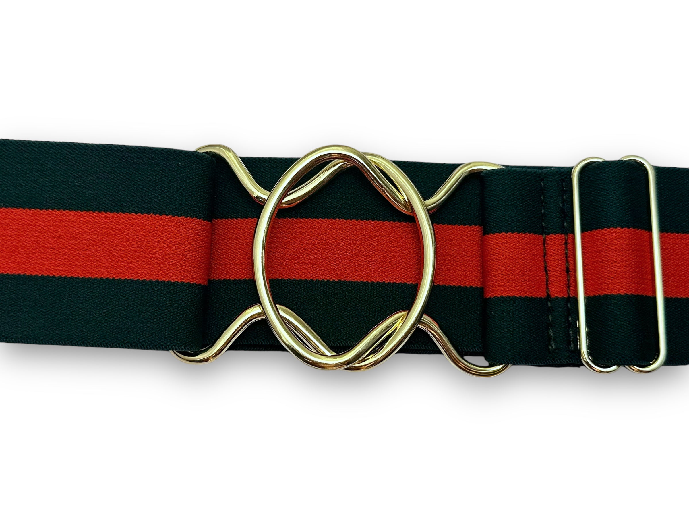 2” Green and Red Stripe